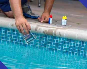 Water testing for pool chemical balancing